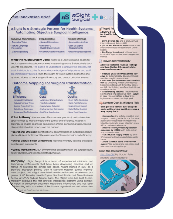 nSight surgical intelligence innovation brief cover